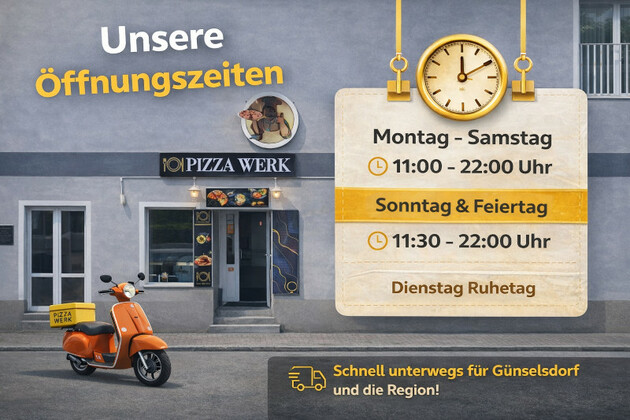 Arya Kebap-Pizza-Burger OEffnungszeiten Öffnungszeiten Pizzawerk Günselsdorf 